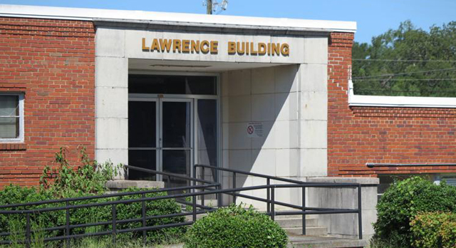 Entrance to Lawrence Building